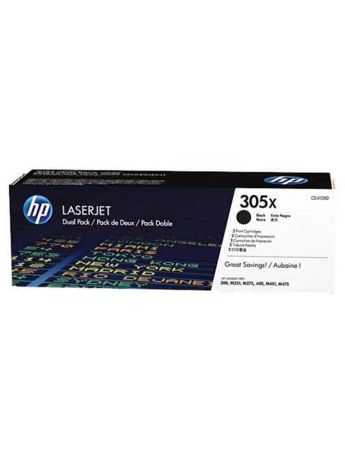 HP CE410XD Toner Black 2x4k No.305X (Original)