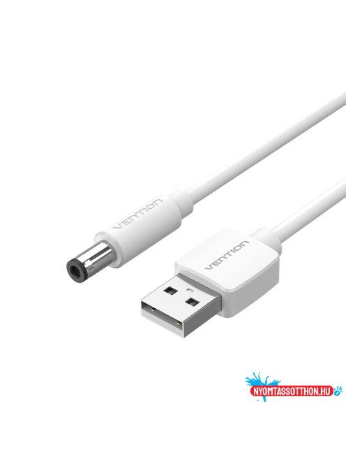 Vention USB-A -> DC 5.5mm, 0,5m, (fekete), kábel