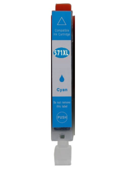 CLI-571 cyan compatible, remanufactured XL cartridge (chip) PREMIUM
