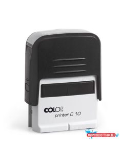   Bélyegző C10 Printer Colop 10x27mm, fekete ház/kék párna