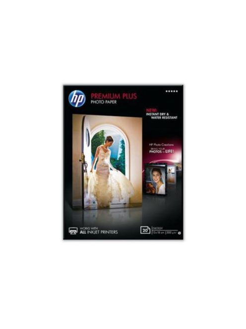HP 13x18 Premium Plus Glossy Photo Paper 20 sheets 300g (Original)
