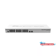   MikroTik CRS326-24G-2S+RM 1U 19 24port GbE LAN 2x SFP+ uplink Cloud Router Switch