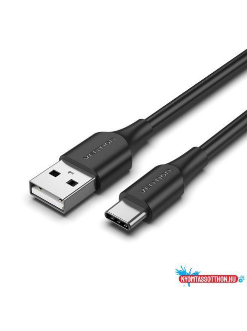 Vention USB-A 2.0/M -> USB-C/M, 1,5m,(3A,fekete), kábel