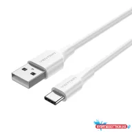 Vention USB-A 2.0/M -> USB-C/M, fehér, 2m, kábel