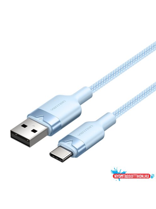 Vention USB-A 2.0/M -> USB-C/M, 1m,(blue,3A), kábel