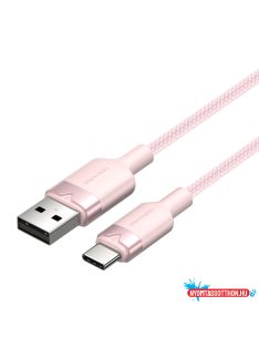 Vention USB-A 2.0/M -> USB-C/M, 1m,(pink,3A), kábel
