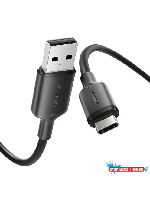 Vention USB-A 2.0/M -> USB-C/M, 2m,(fekete), kábel
