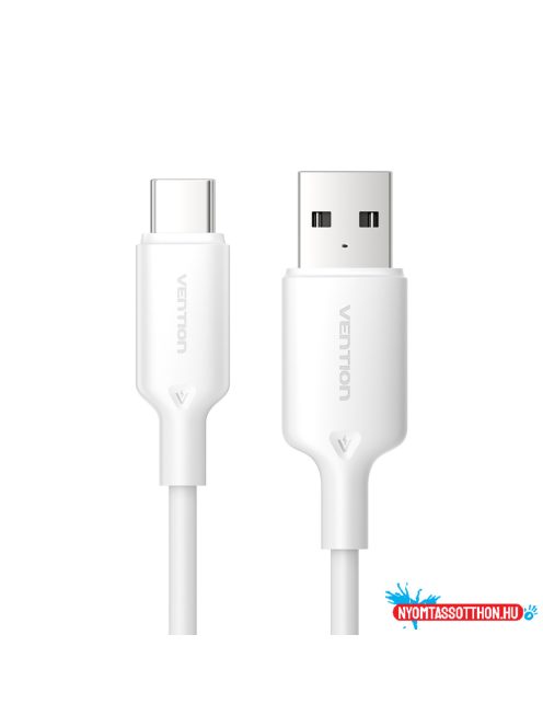 Vention USB-A 2.0/M -> USB-C/M, 2m,(fehér), kábel