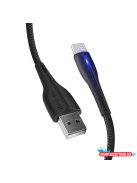 Colorway USB kábel-C (PVC + led) 2,4А 1 méter fekete (CW-CBUC034-BK)