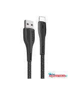 Colorway USB kábel - Apple Lightning (PVC + led) 2,4А 1м fekete (CW-CBUL034-BK)