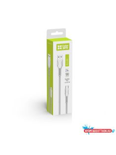 Colorway USB MicroUSB kábel 2,4А 1m fehér (CW-CBUM028-WH)