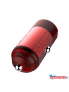 Autós töltő ColorWay 1USB Quick Charge 3.0 (18W) piros (CW-CHA012Q-RD)