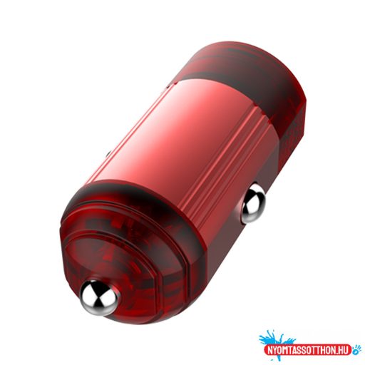 Autós töltő ColorWay 1USB Quick Charge 3.0 (18W) piros (CW-CHA012Q-RD)
