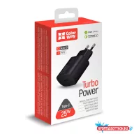   ColorWay AC töltő tápellátó port PPS USB Type-C (25W) fekete (CW-CHS033PD-BK)