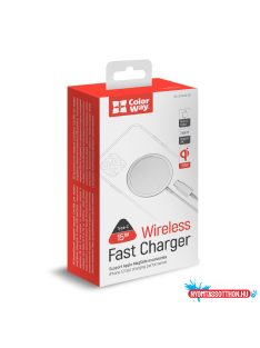   ColorWay Qi gyorstöltő MagSafe töltő 15W iPhone-hoz Fehér