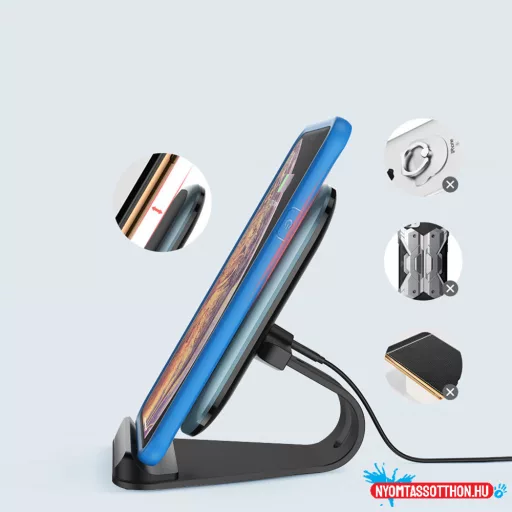ColorWay Qi gyorstöltő állvány telefonhoz Qi 10W Blue (CW-CHW30Q-BL)