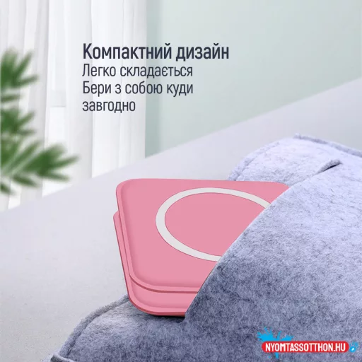 Vezeték nélküli töltő СolorWay MagSafe Duo Charger 15W iPhone -hoz (pink)