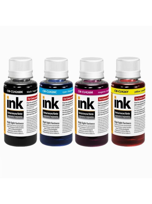 Universal UV resistant ink cartridge (BK, C, M, Y) 100ml