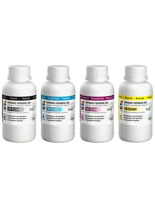 Epson Compatible Sublimation Ink Set (Remanufactured, ColorWay) 200ml BK, C, Y, M