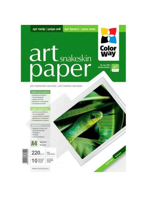 Photo paper ART matte snakeskin 220g / m A4 10 sheet