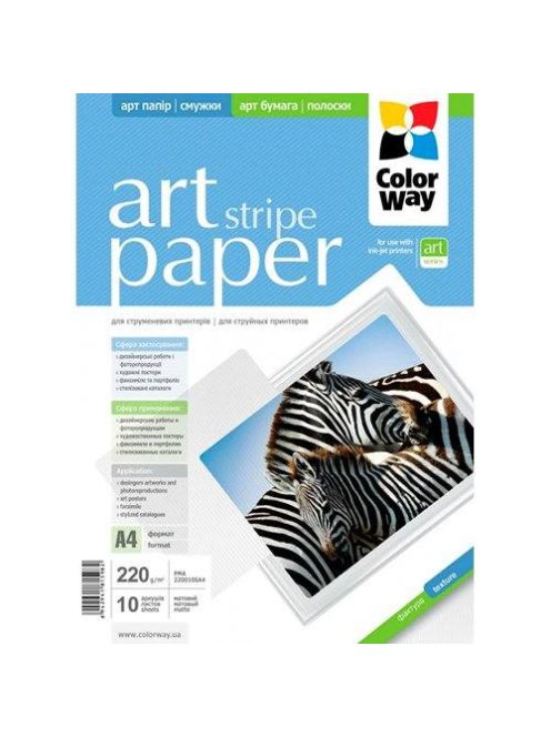 Photo paper ART matte striped 220g / m A4 10 sheet
