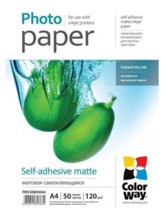   Photo paper Matte self-adhesive 120g / m A4 50 sheet CW-PMS1208050A4