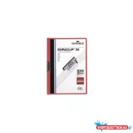 Klip mappa 30lap Durable Duraclip(R), piros