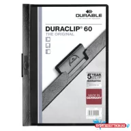 Klip mappa 60lap Durable Duraclip(R), fekete