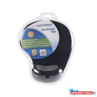 Egérpad csuklótámasszal, géltöltésû, Esperanza fekete