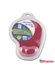 Egérpad csuklótámasszal, géltöltésû, Esperanza piros