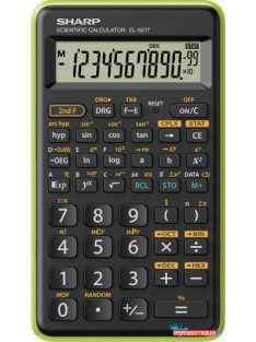 .Sharp EL501TBGR számológép (Zöld)