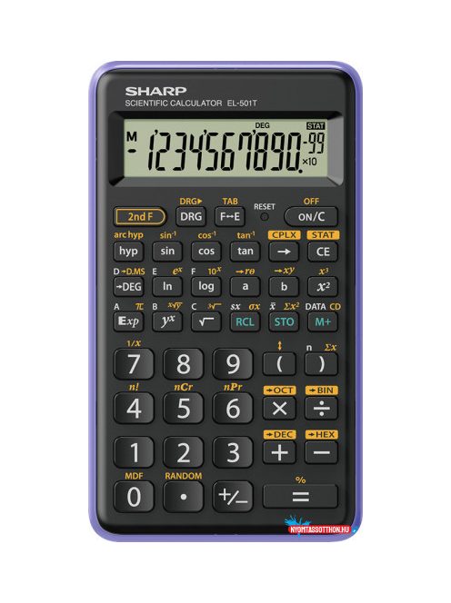 .Sharp EL501TBVL számológép (Lila)