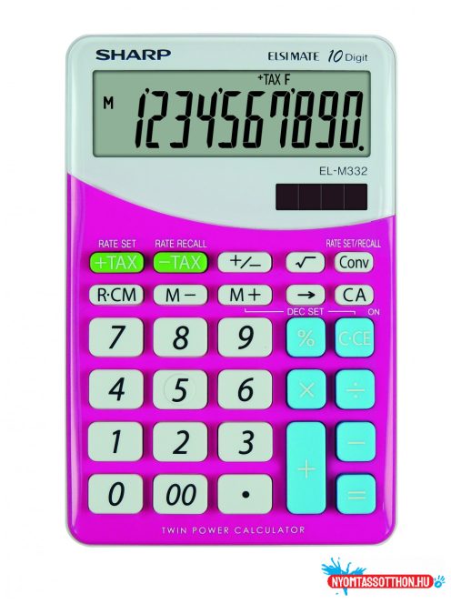 Sharp ELM332BPK számológép (Rózsaszín)
