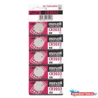   Elem CR2032 lithium 5 db/csomag, téphetõ bliszterben Maxell