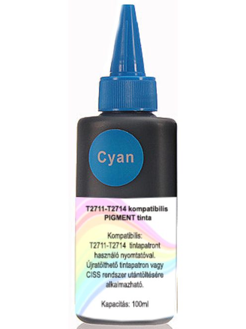 T2712 Cyan Compatible Pigment Ink, 100ml (db)