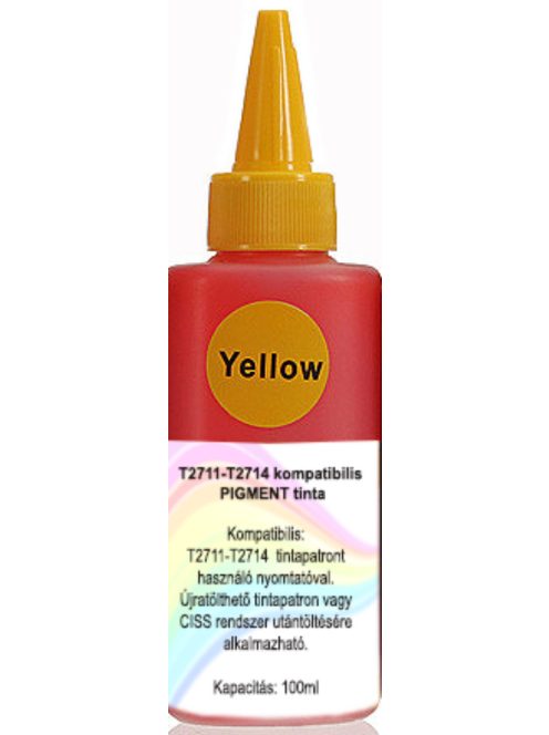 T2714 Yellow Compatible Pigment Ink, 100ml (db)