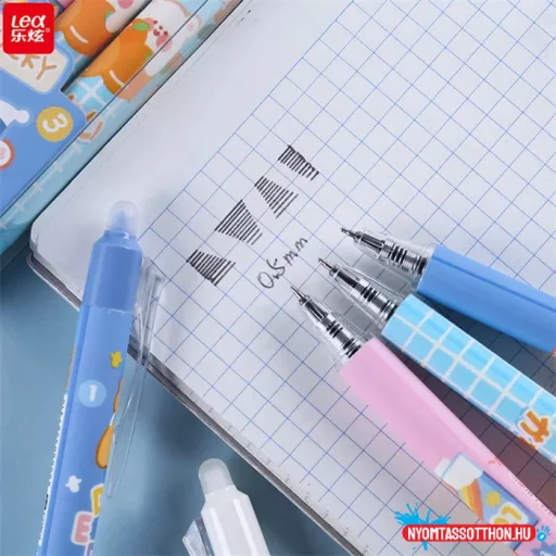 Radírozható zselés toll - kawaii szerencse maci, 0.5mm