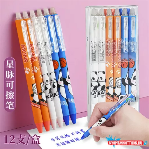 Radírozható zselés toll - panda, 0.5mm