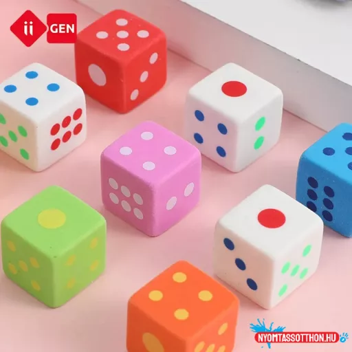 3D radír - dobókocka