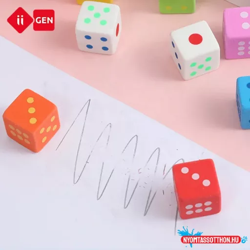 3D radír - dobókocka