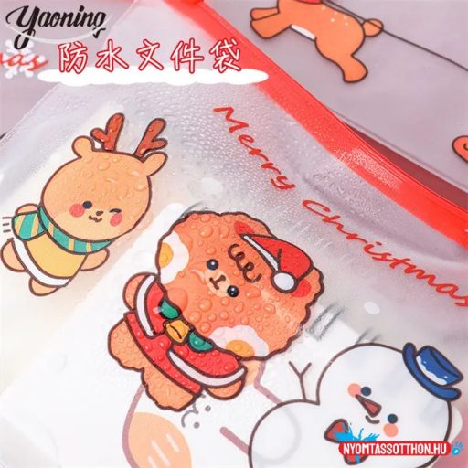 Műanyag karácsonyi tasak