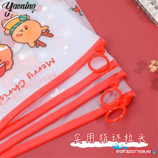 Műanyag karácsonyi tasak