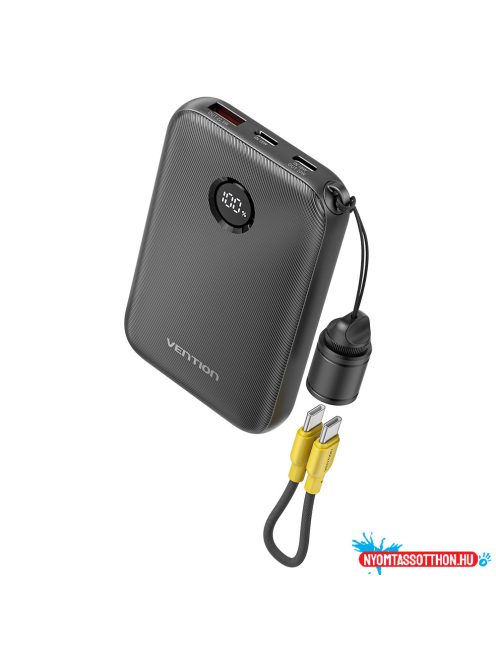 Vention FKAB0-C 10000mah, (fekete,22,5W) , powerbank