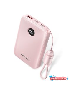 Vention FKAP0-C 10000mah, (rózsaszín,22,5W), powerbank