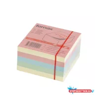 Jegyzettömb öntapadó, 75x75mm, 450lap, Fornax pasztell