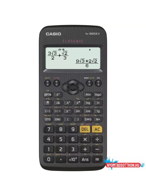 Számológép tudományos 379 funkciós Casio FX 350 CE X fekete