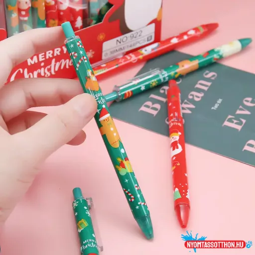 Karácsonyi zselés toll, 0,5mm (klipszes)