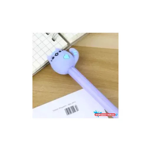Pasztell cica zselés toll, 0,5mm