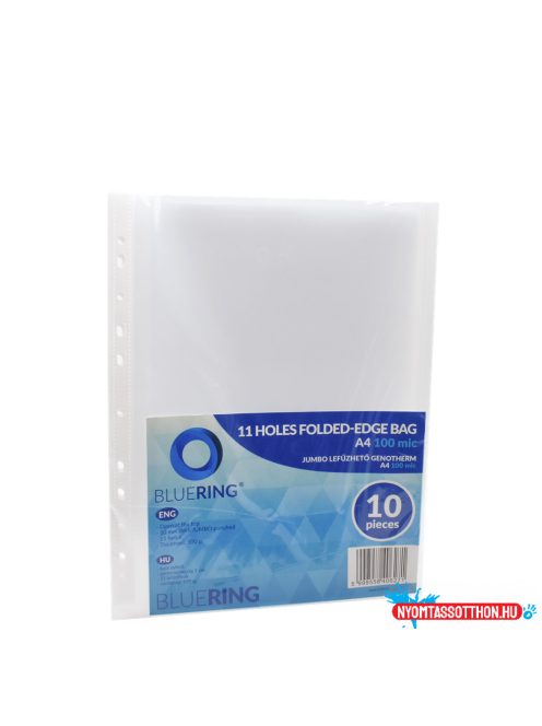 Genotherm lefûzhetõ, A4, 100 micron jumbo Bluering(R) 10 db/csomag,