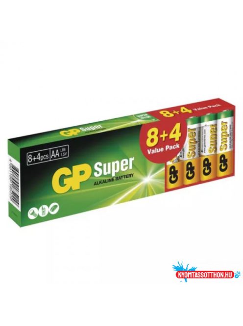 GP ELEM AA SUPER LR06 8+4DB